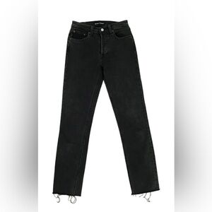 Denim Forum, High Rise “Yoko” Black Jeans, size 28